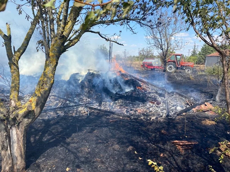KIRKLARELİ’DE BAĞ EVİ YANGINI