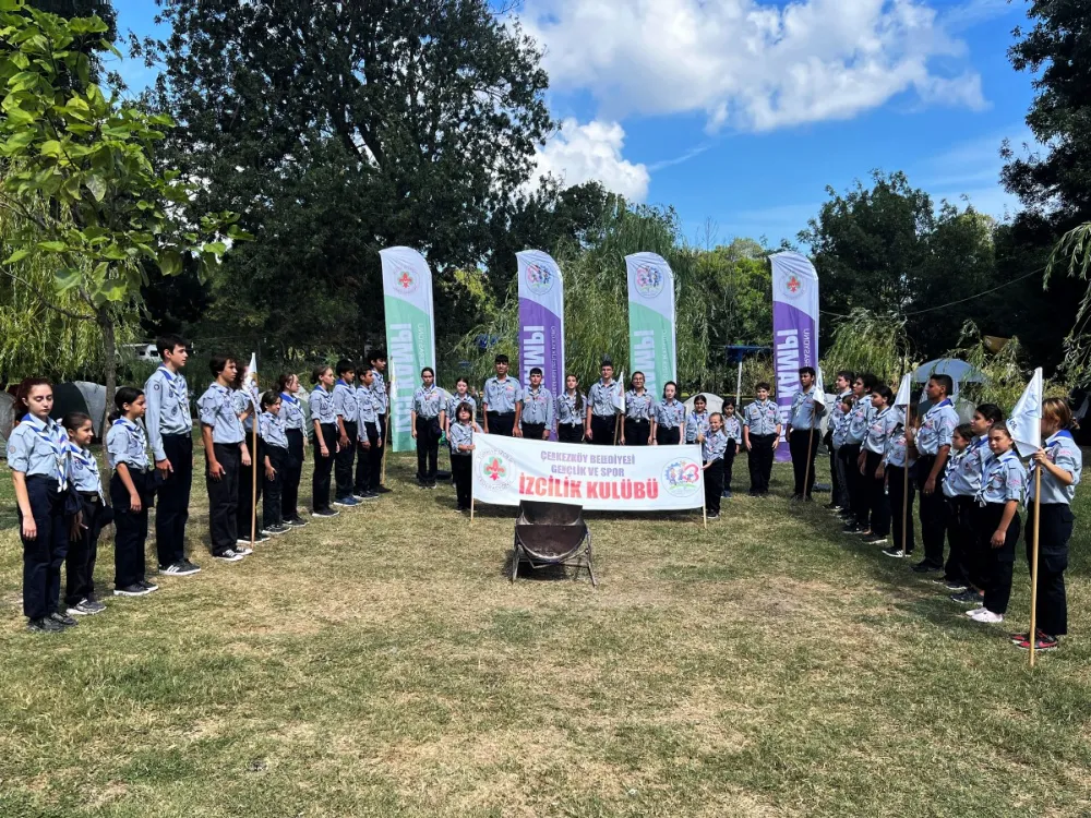 ÇERKEZKÖYLÜ İZCİLER ‘KIYIKÖY 22 YAZ İZCİ KAMPI’NA KATILDILAR 