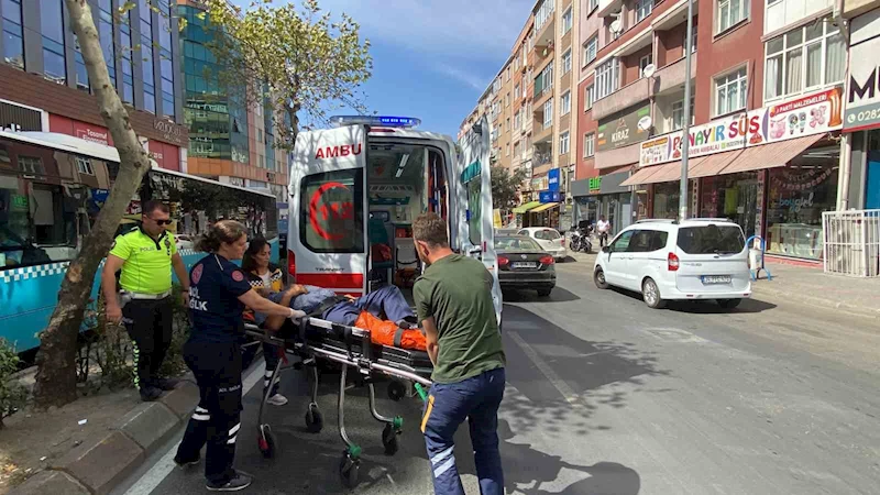 YAYAYA ÇARPAN MOTOSİKLETLİ OLAY YERİNDEN KAÇTI