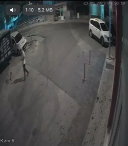 SAHİPSİZ KÖPEĞİ BIÇAKLAYARAK ÖLDÜRDÜ: GÖRÜNTÜLER GÜVENLİK KAMERASINA YANSIDI