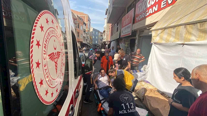 OTOMOBİL AYAĞINI EZDİ