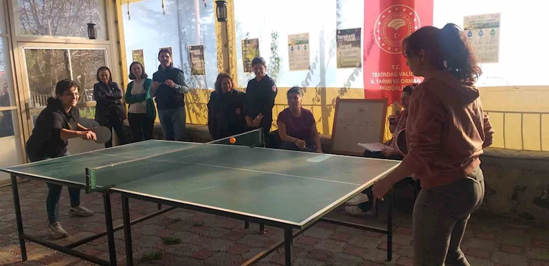 SU FARKINDALIĞI İÇİN MASA TENİSİ TURNUVASI DÜZENLENDİ