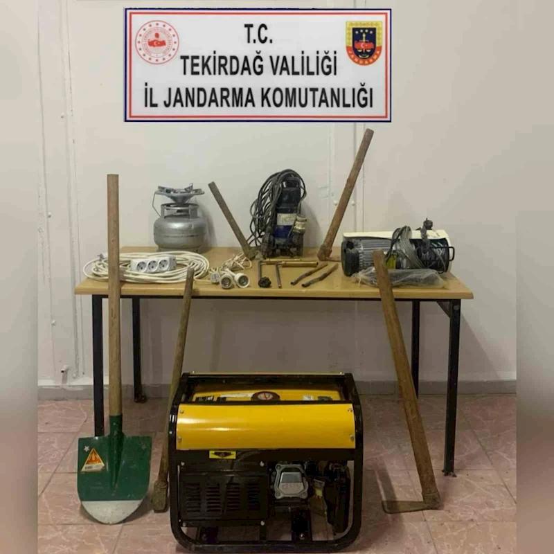 TEKİRDAĞ’DA KAÇAK KAZI OPERASYONU