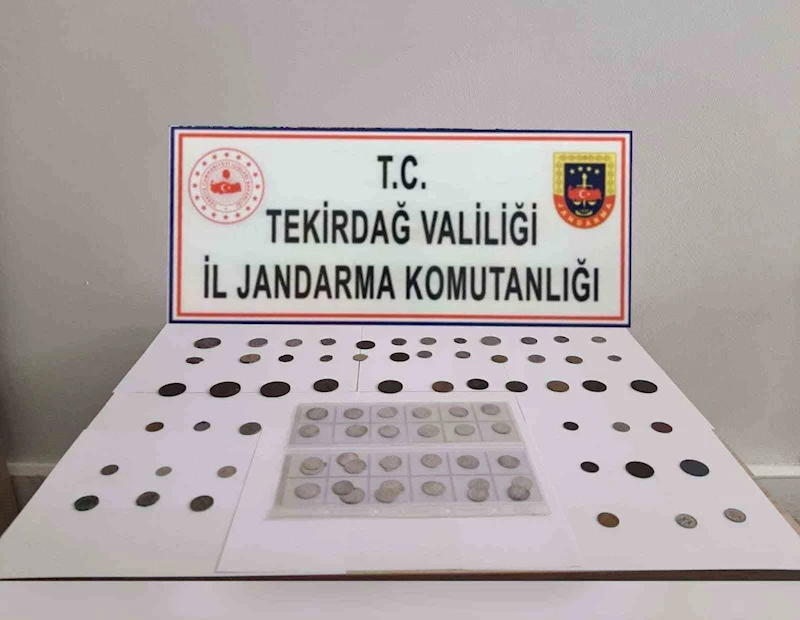 82 ADET SİKKE ELE GEÇİRİLDİ