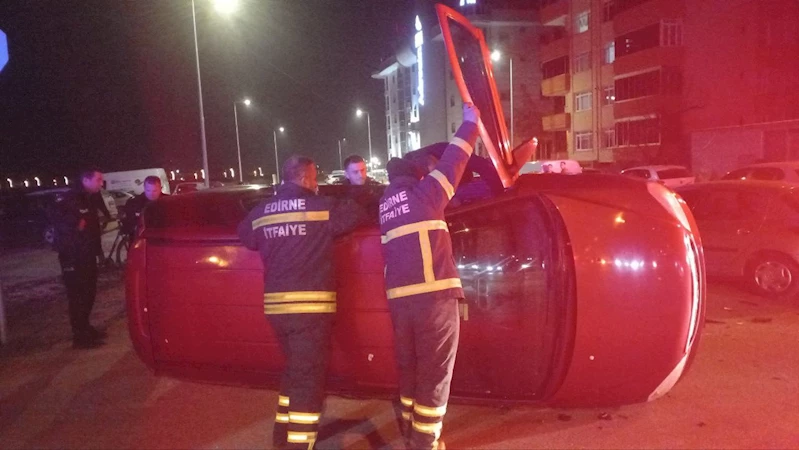 YAN YATAN OTOMOBİL İÇİN TÜM BİRİMLER SEFERBER OLDU