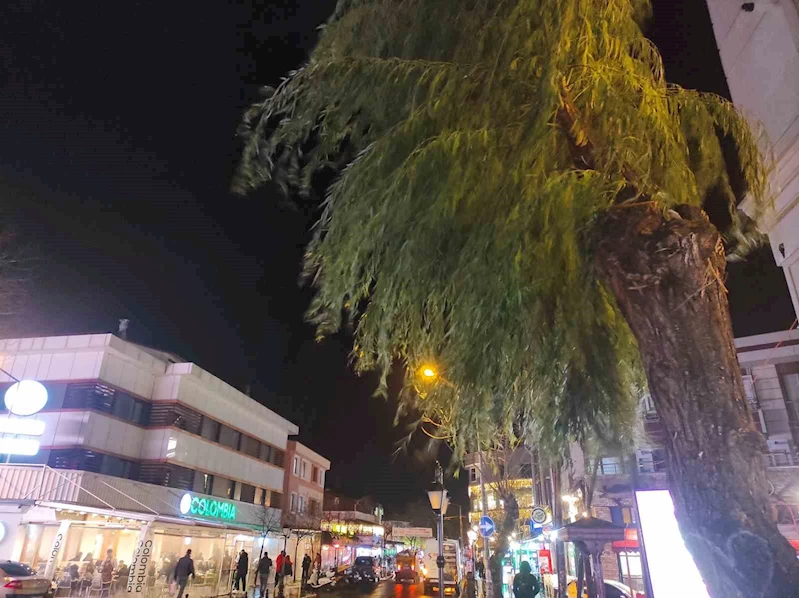 TEKİRDAĞ’DA KUVVETLİ YAĞIŞ VE FIRTINA ETKİLİ OLDU