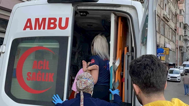 DÜŞEN BEBEĞİ TENTE KURTARDI