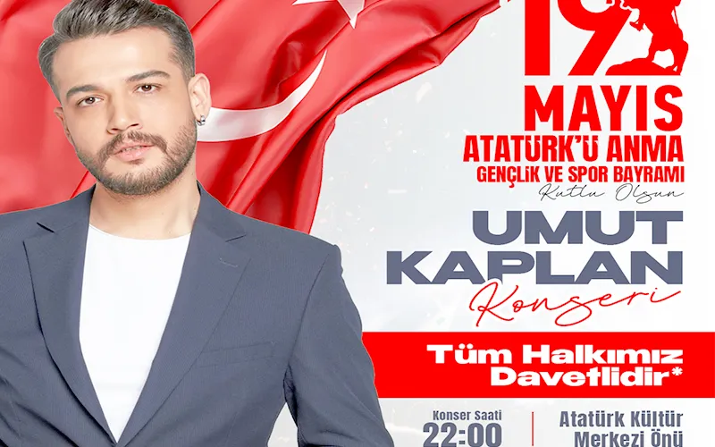 SARAY 19 MAYIS’I UMUT KAPLAN İLE KUTLAYACAK