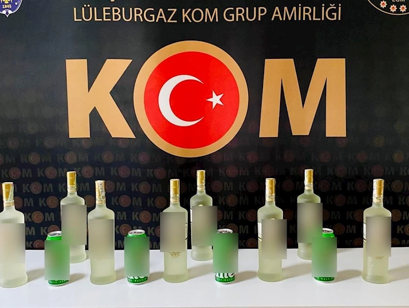 GÜMRÜK KAÇAĞI ALKOL ELE GEÇİRİLDİ