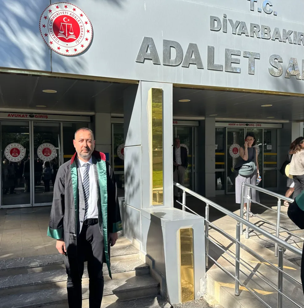 BARO BAŞKANI GÜRCÜN DİYARBAKIR’DA DURUŞMAYA KATILDI