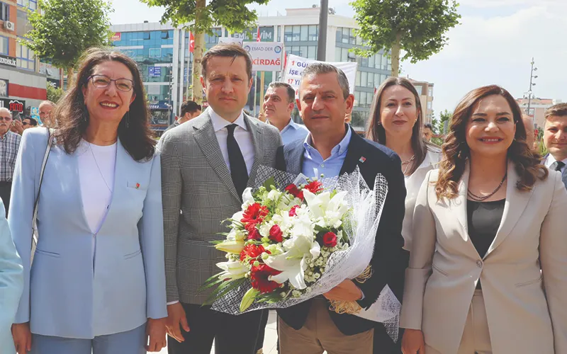 CHP LİDERİ ÖZEL’İN İLK DURAĞI ÇERKEZKÖY OLDU