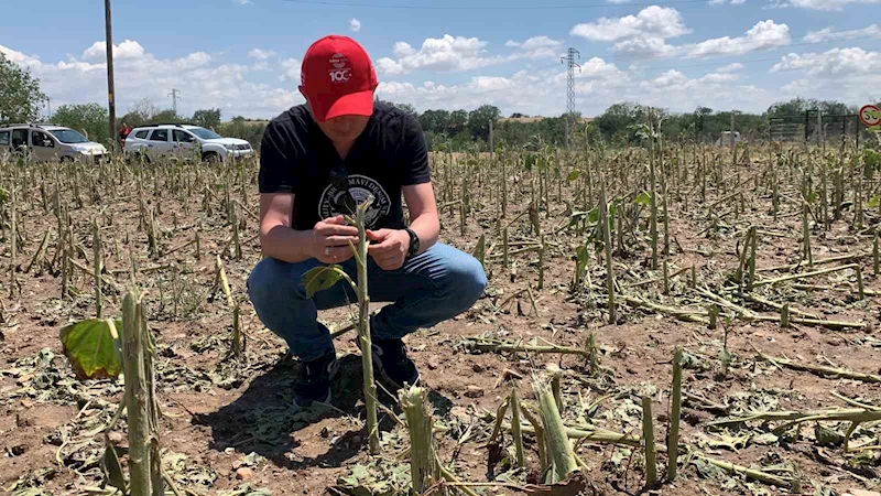 DOLUNUN VURDUĞU ALANLARDA HASAR TESPİT ÇALIŞMASI YAPILIYOR