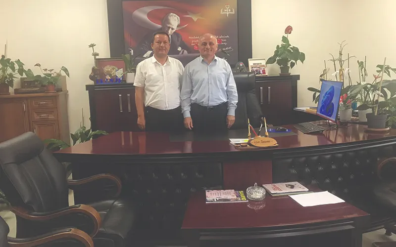 YENİ ŞUBE MÜDÜRÜNE İLK ZİYARET DANIŞMAZ