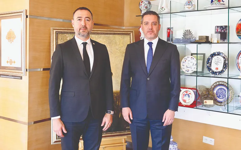 BARO BAŞKANI GÜRCÜN BAROLAR BİRLİĞİ BAŞKANI SAĞKAN’I ZİYARET ETTİ