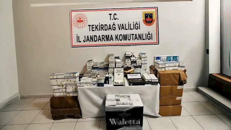 TEKİRDAĞ’DA KAÇAK TÜTÜN OPERASYONU: BİNLERCE PAKET ELE GEÇİRİLDİ