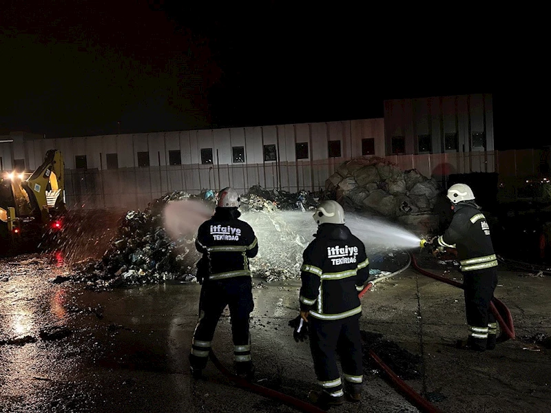 TEKİRDAĞ İTFAİYESİ SON 3 AYDA 3 BİN 485 OLAYA MÜDAHALE ETTİ