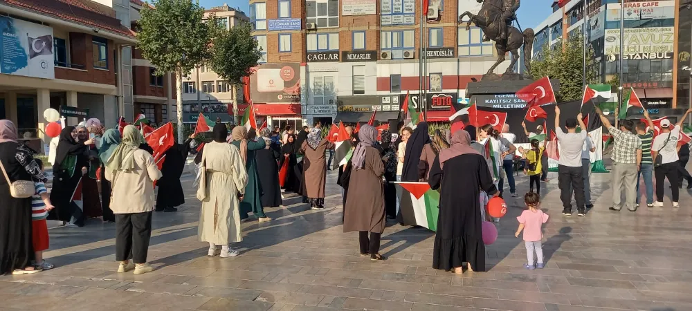 ÇERKEZKÖY’DE SAADET PARTİSİ’NDEN HANİYE TEPKİSİ