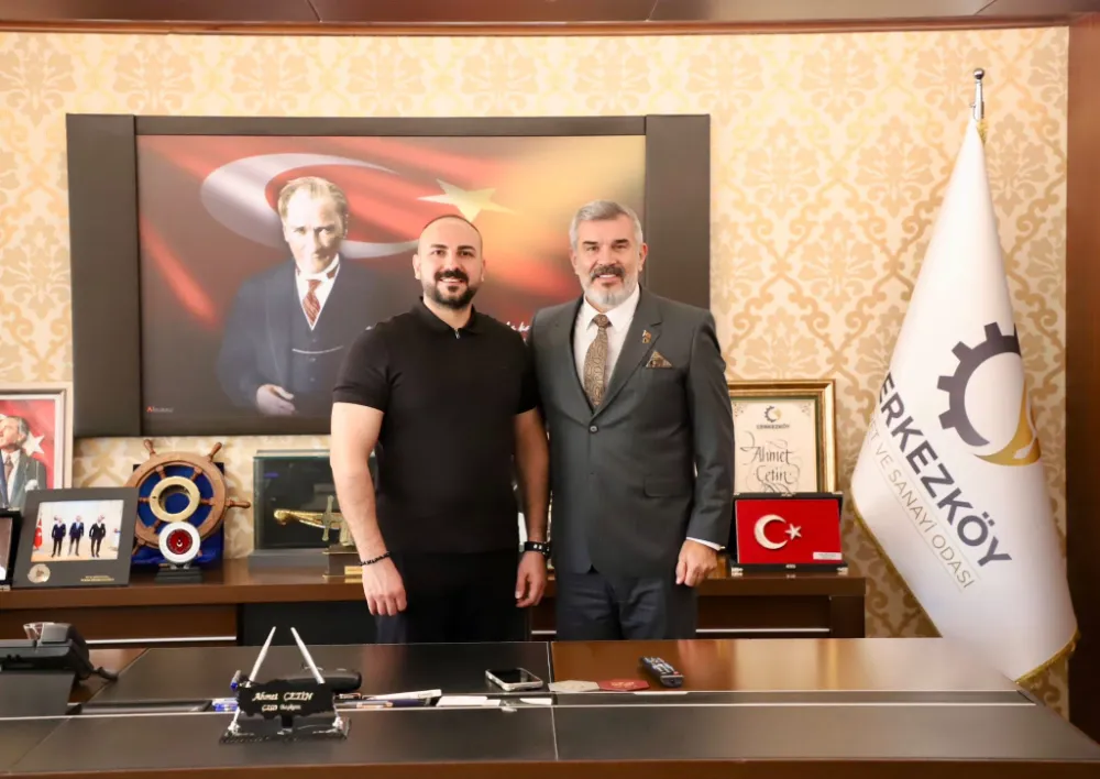 MTBES CEO’SU MUSTAFA TALHA BECEREN’DEN ÇTSO BAŞKANI AHMET ÇETİN’E ZİYARET