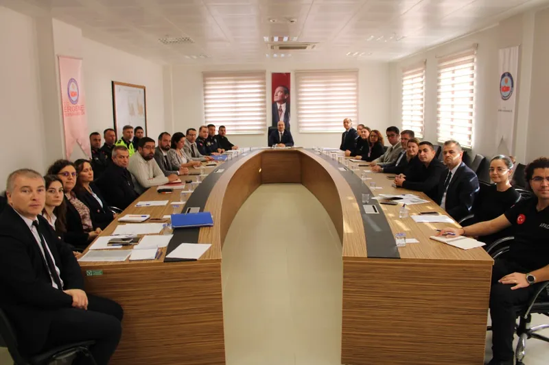 ERGENE’DE ULUSAL DÜZEY TATBİKAT HAZIRLIKLARI KONUŞULDU