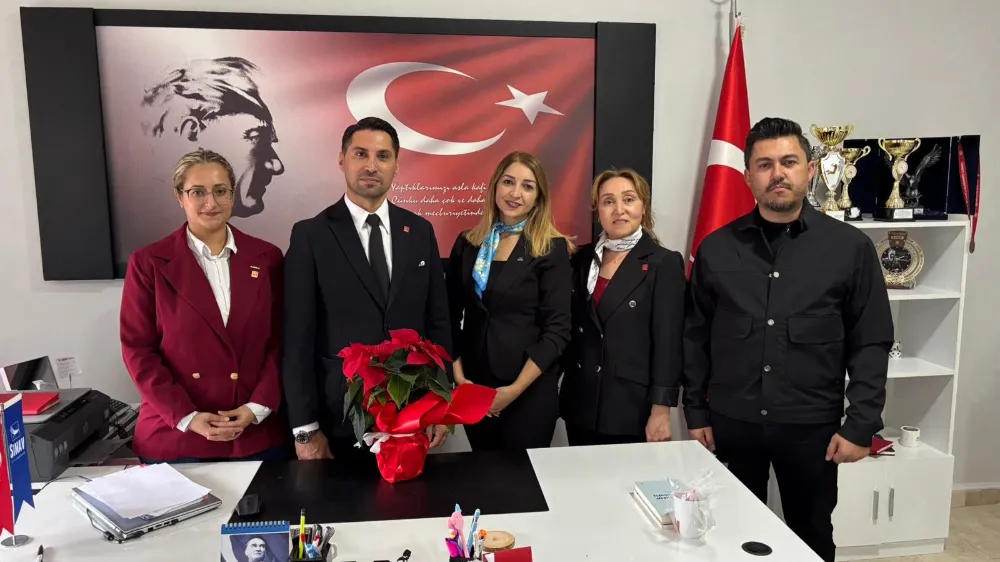 CHP ÇERKEZKÖY İLÇE YÖNETİMİNDEN ÖĞRETMENLER GÜNÜ ZİYARETLERİ