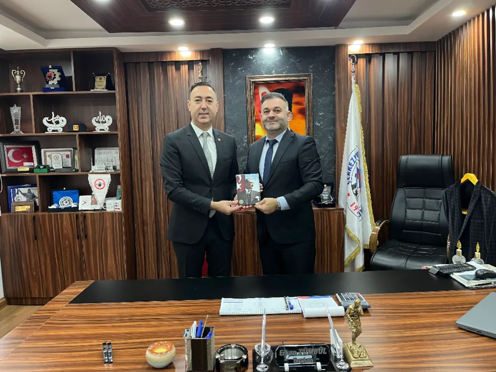 TEKİRDAĞ BAROSU BAŞKANI GÜRCÜN’DEN ÇERKEZKÖY ESNAF VE MESLEK ODALARINA ZİYARET