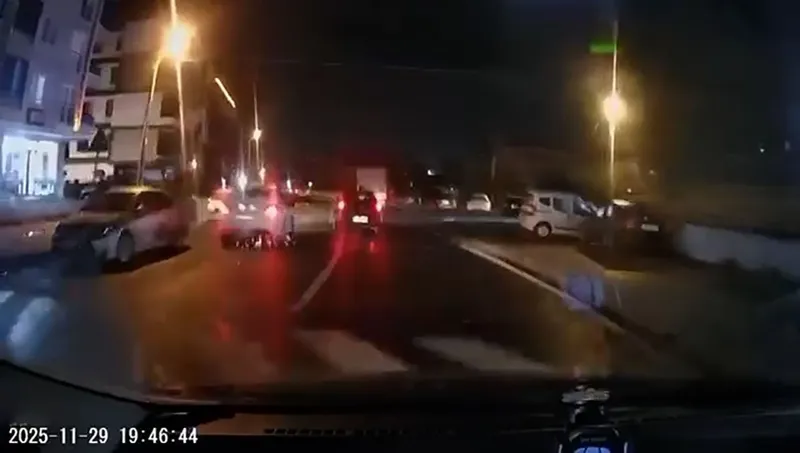 TEHLİKELİ KOVALAMACA ARAÇ KAMERASINDA