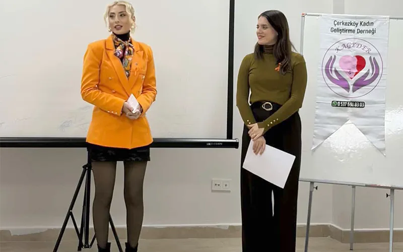 KADINA ŞİDDETE KARŞI FARKINDALIK PROGRAMI GERÇEKLEŞTİRİLDİ