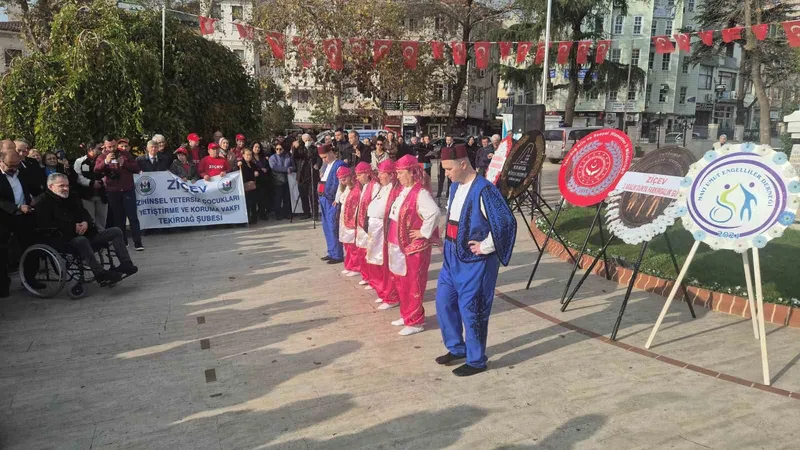 TEKİRDAĞ’DA ENGELLİLER GÜNÜ KAPSAMINDA TÖREN DÜZENLENDİ