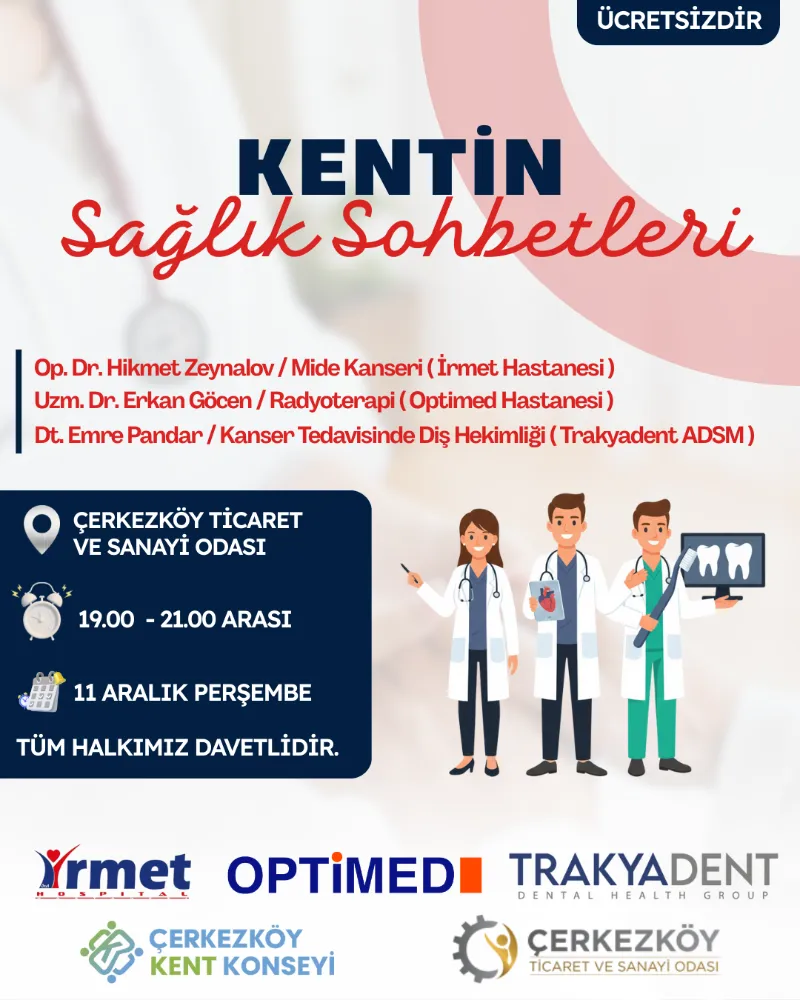 KENTİN SAĞLIK SOHBETLERİ ÇERKEZKÖY’DE SAĞLIK BİLİNCİNİ ARTIRIYOR