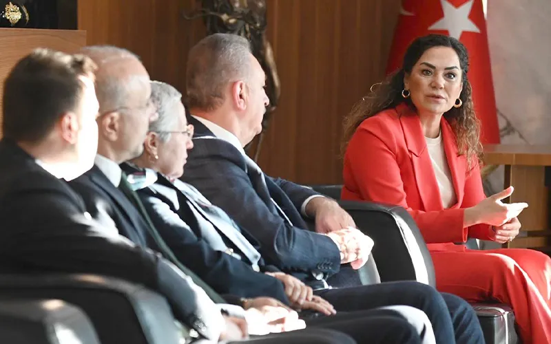 CHP EKONOMİ MASASI HEYETİ CANDAN BAŞKAN’I ZİYARET ETTİ