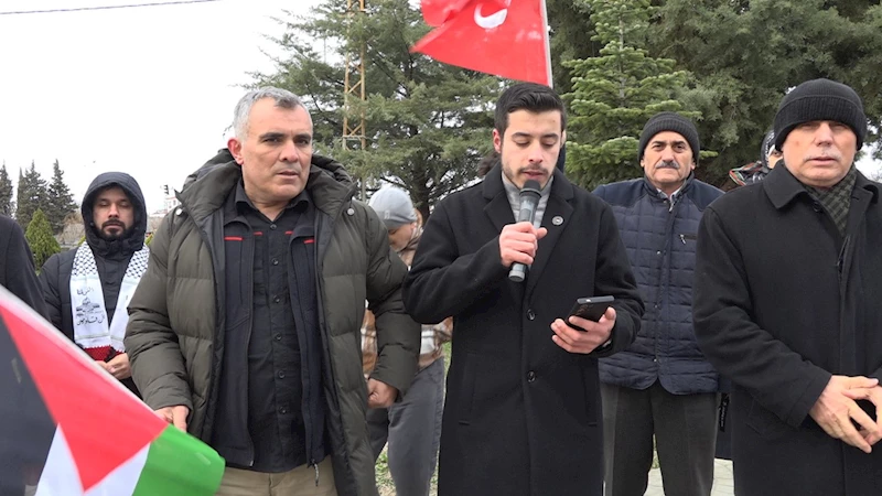 İSRAİL’İN GAZZE’YE YÖNELİK SALDIRILARI KIRKLARELİ’NDE PROTESTO EDİLDİ