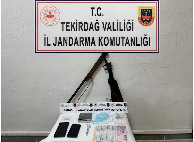 TEKİRDAĞ’DA JANDARMADAN UYUŞTURUCU OPERASYONLARI: ÇOK SAYIDA MADDE ELE GEÇİRİLDİ