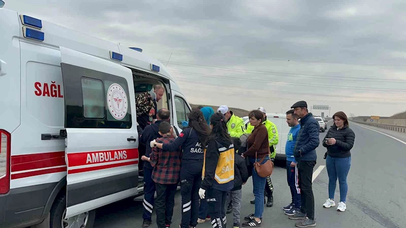 ERGENE’DE TRAFİK KAZASI: 3 YARALI