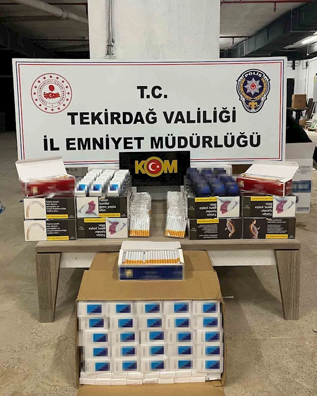 TEKİRDAĞ’DA KAÇAK TÜTÜN OPERASYONU: 1 ŞÜPHELİYE İŞLEM YAPILDI