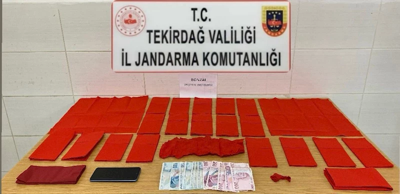 TEKİRDAĞ’DA PEÇETEYE EMDİRİLMİŞ HALDE UYUŞTURUCU ELE GEÇİRİLDİ: 1 TUTUKLAMA