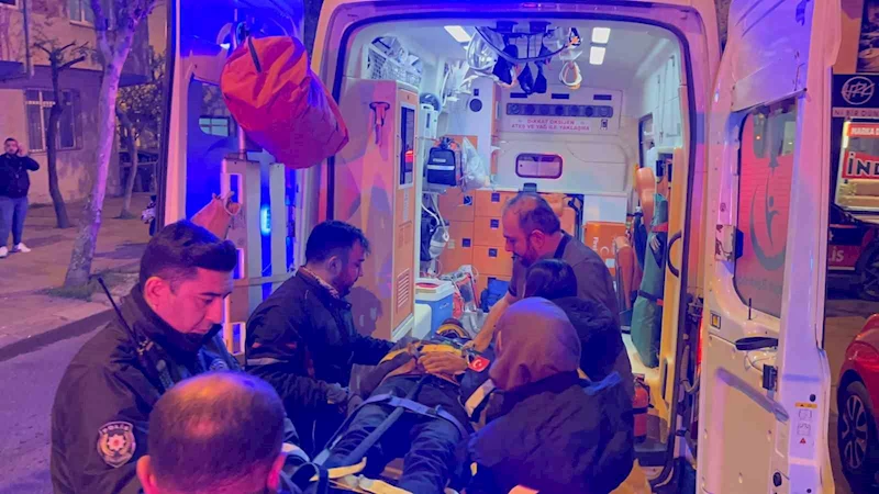 ÇORLU’DA OTOMOBİL İLE MOTOSİKLET ÇARPIŞTI: 1 YARALI