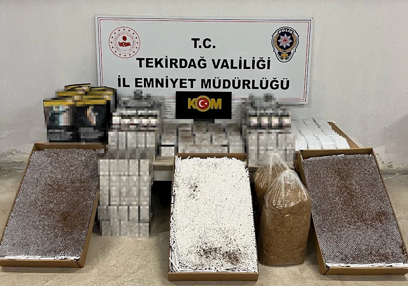 TEKİRDAĞ’DA TÜTÜN MAMULÜ KAÇAKÇILIĞI OPERASYONUNDA 2 TUTUKLAMA