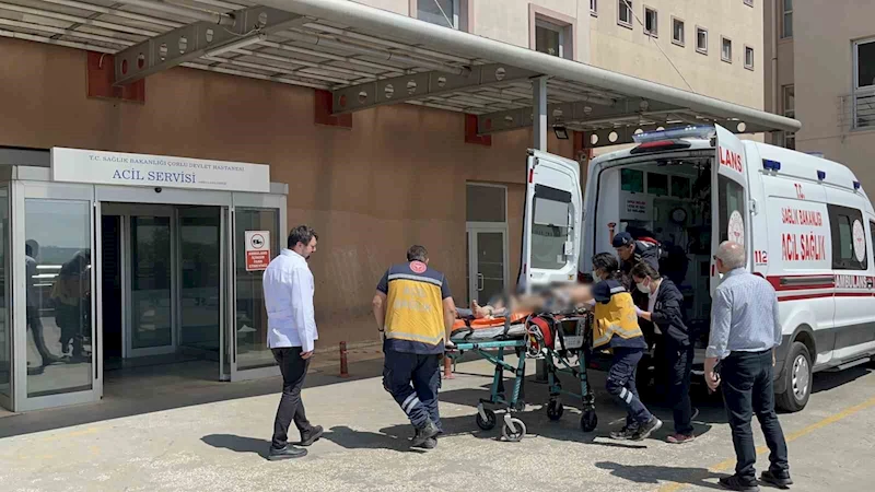 TEKİRDAĞ’DA AKIMA KAPILAN İŞÇİ AĞIR YARALANDI