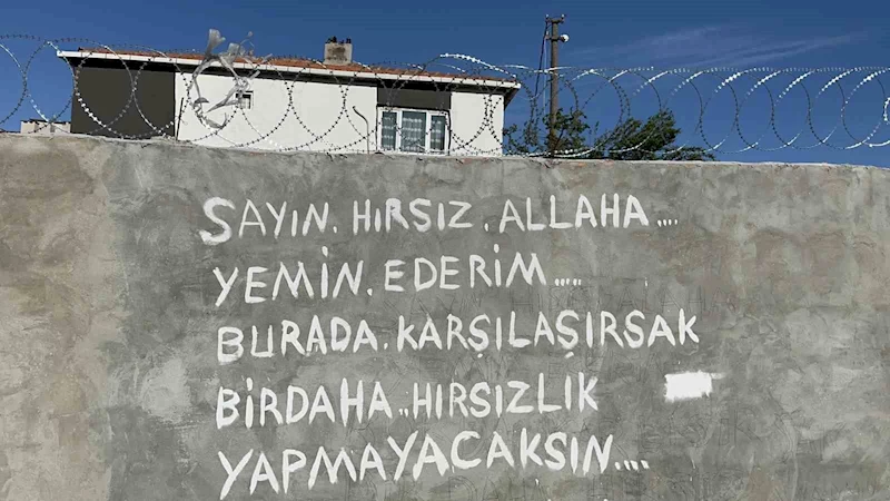 TEKİRDAĞ’DA HIRSIZA DUVAR YAZILI TEPKİ