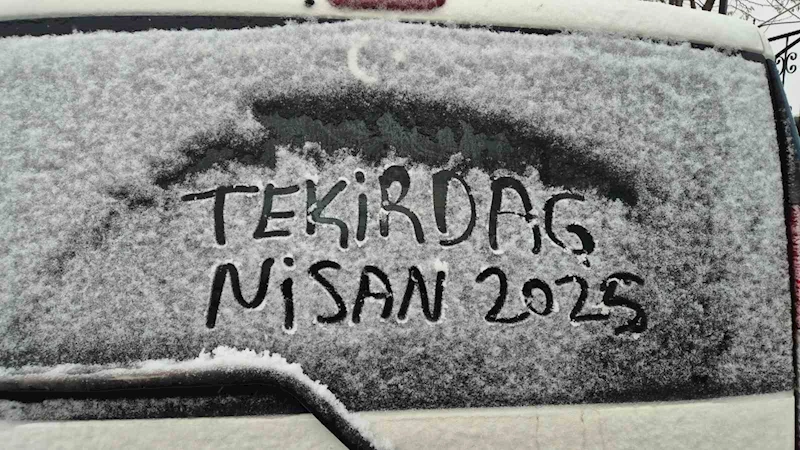 TEKİRDAĞ’IN SÜLEYMANPAŞA İLÇESİNDE YÜKSEK KESİMLER KARLA KAPLANDI