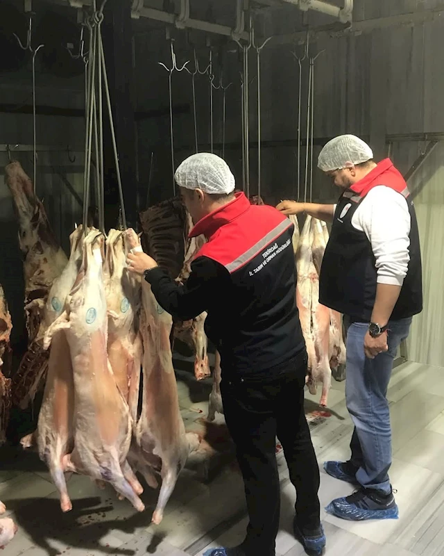 TEKİRDAĞ’DA MEZBAHALARDA KAPSAMLI DENETİM