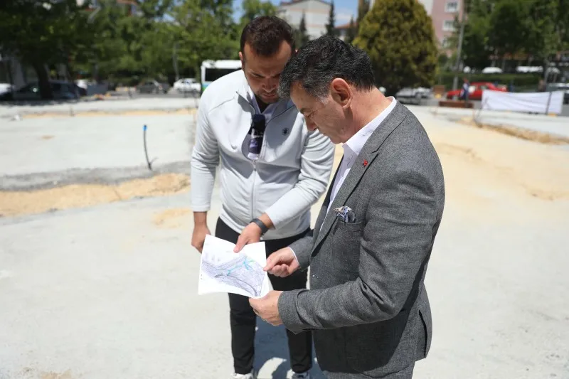 BAŞKAN ÇETİN ÜSTYAPI ÇALIŞMALARINI İNCELEDİ