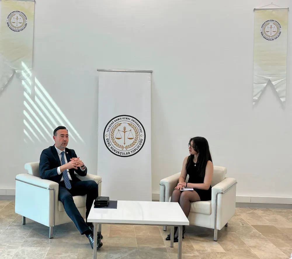 TEKİRDAĞ BAROSU’NDAN NKÜ HUKUK FAKÜLTESİ ÖĞRENCİLERİ’NE SÖYLEŞİ