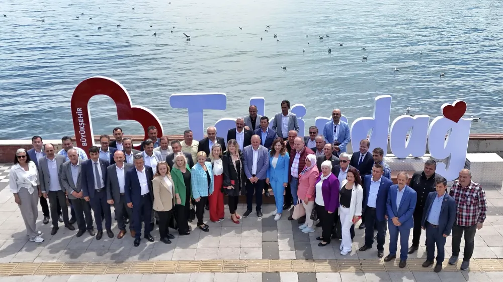 CANDAN BAŞKAN MUHTARLAR VE BASIN MENSUPLARI İLE BİR ARAYA GELDİ