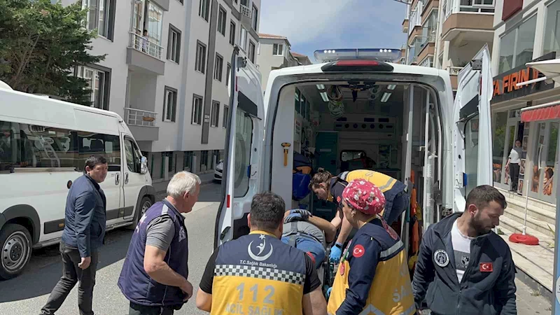 ÇORLU’DA 1,5 METRE YÜKSEKLİKTEN DÜŞEN İŞÇİ YARALANDI