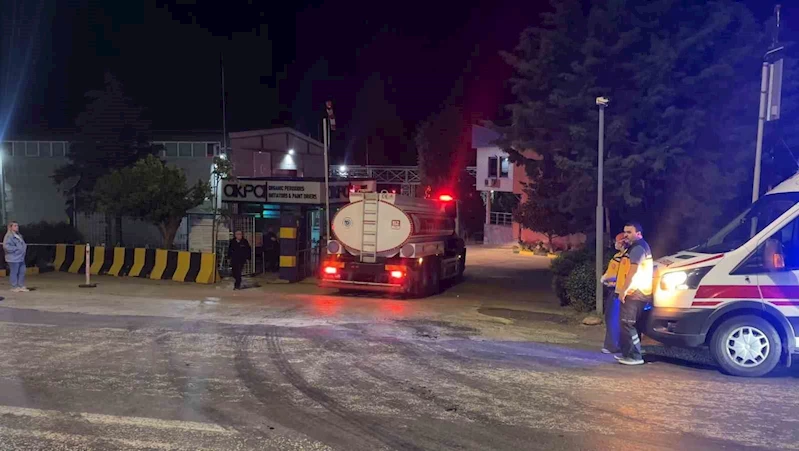 TEKİRDAĞ’DA KİMYA FABRİKASINDA YANGIN