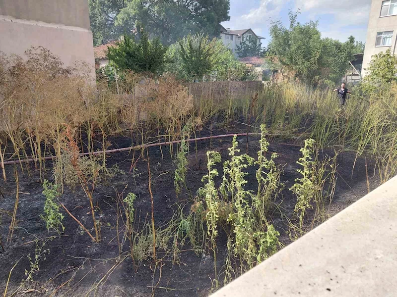 MURATLI’DA BOŞ ARSADA YANGIN PANİĞİ