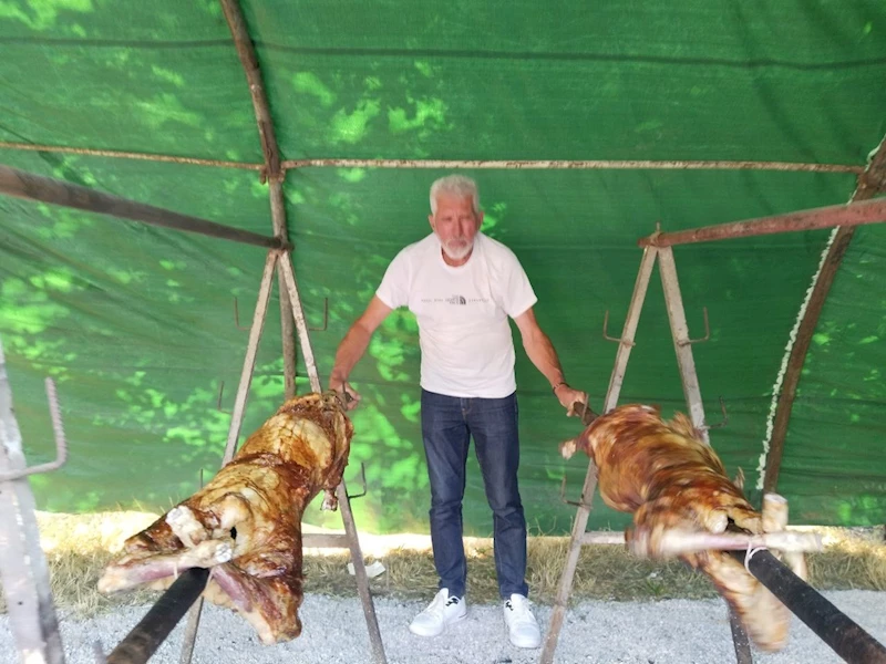 KIRKPINAR’IN GELENEKSEL LEZZETİ KUZU ÇEVİRME SARAYİÇİ’NDEKİ YERİNİ ALDI