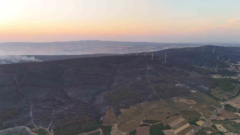 ŞARKÖY’DEKİ ORMAN YANGINI 42. SAATİNDE KISMEN KONTROL ALTINA ALINDI