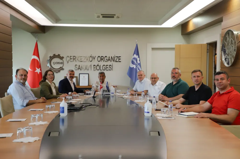 ÇTSO İLE ÇOSB ARASINDA FİKİR ALIŞVERİŞİ